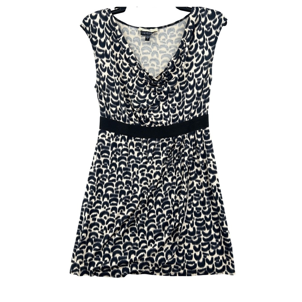 Weston Wear A Pea In The Pod Maternity‎ Dress Size S Animal Print Faux Wrap Mini